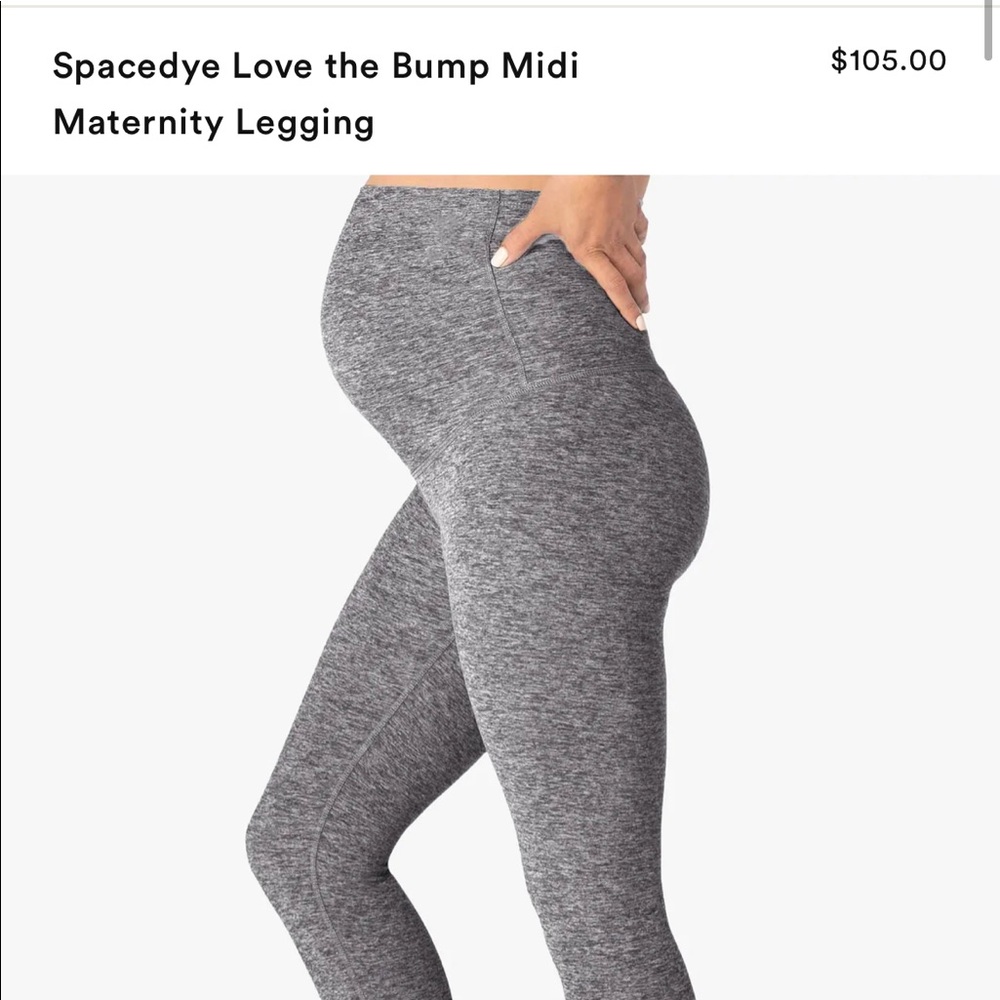 Beyond the bump Gray maternity leggings